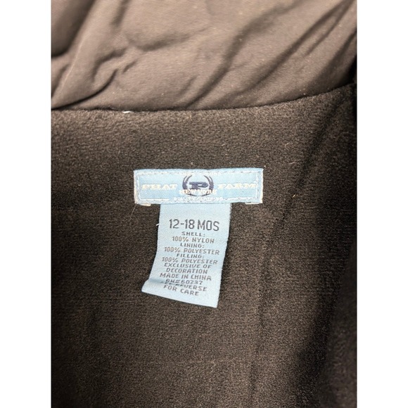 Phat Farm Vintage Black Hooded Fur Trimmed Parka Jacket‎ Toddler Boys 12-18 Mo - Picture 7 of 10